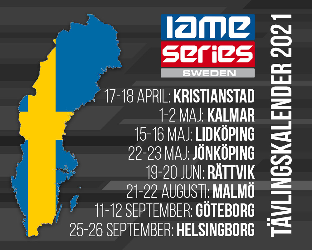 IAME Series Sweden kalender 2021
