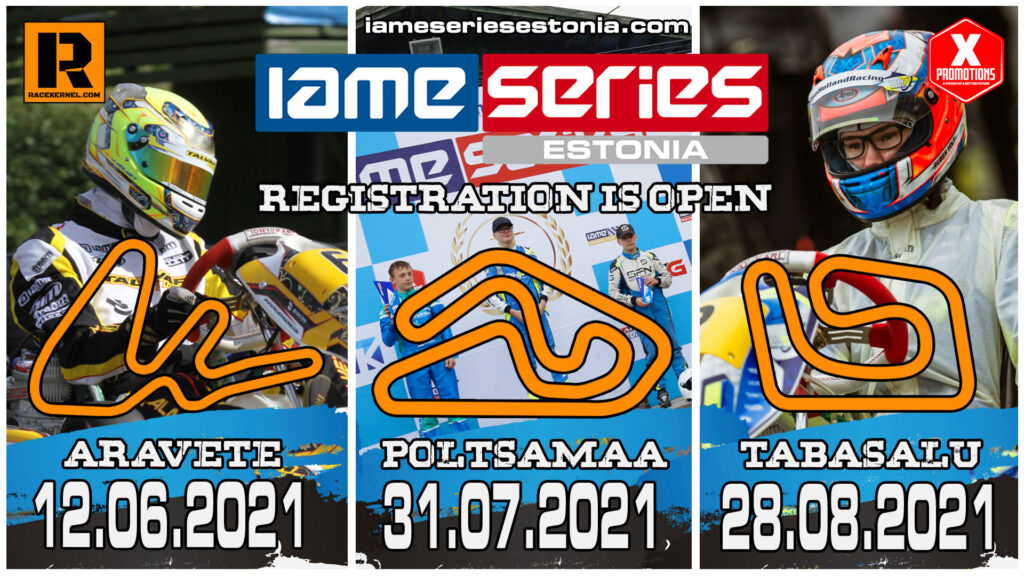 Registreerimine IAME Series Estonia 2021 sarja on nüüd avatud