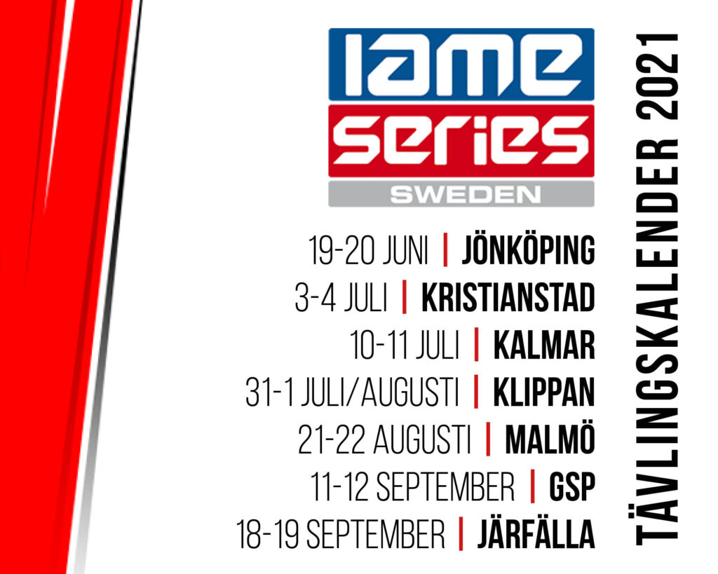 UPDATE - IAME Series Sweden kalender 2021